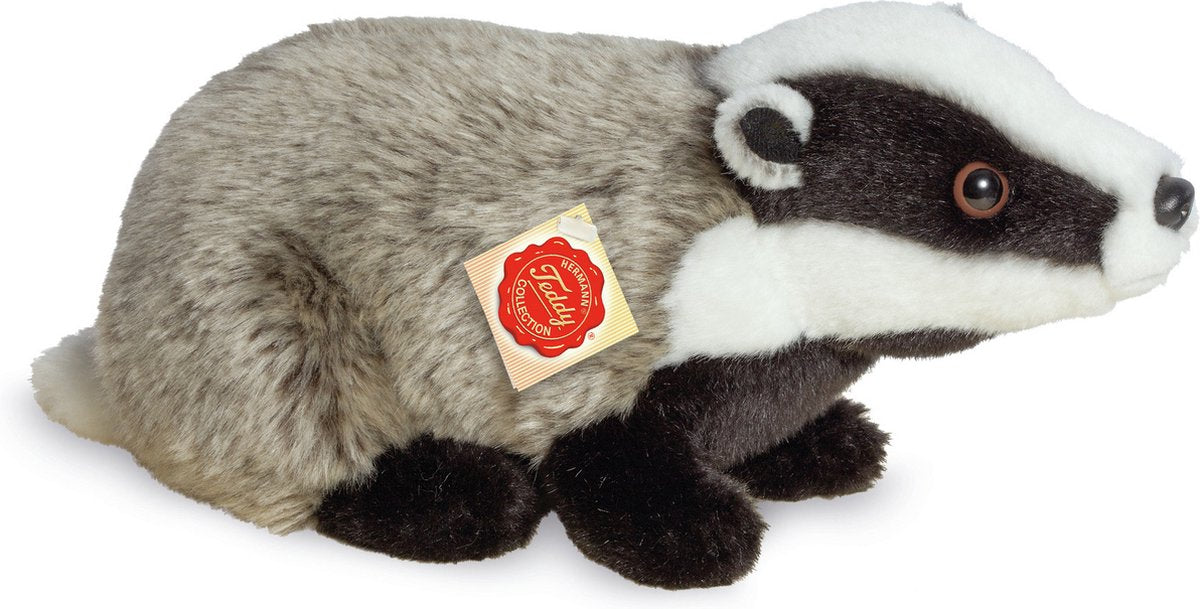 Peluche tejón Teddy Hermann - animal del bosque de peluche de 30 cm - calidad premium