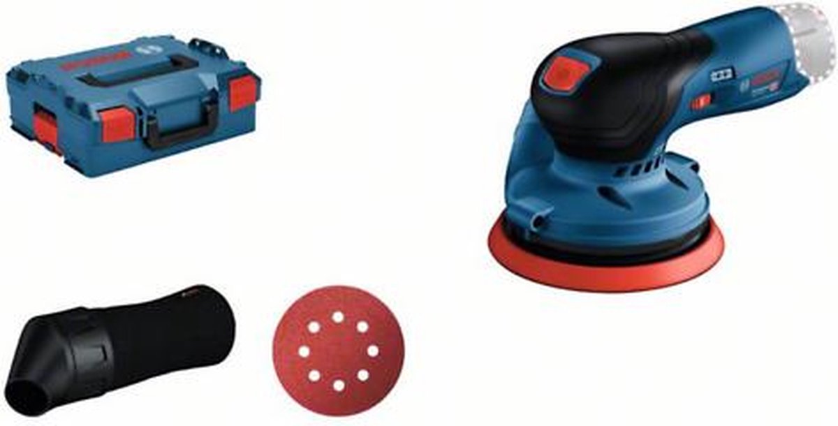 Bosch professional gex 12v-125 levigatrice eccentrica a batteria 12v corpo base in l-boxx - 0601372100