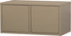 Woood turner opbergbank - grenen - mud - 39x80x44