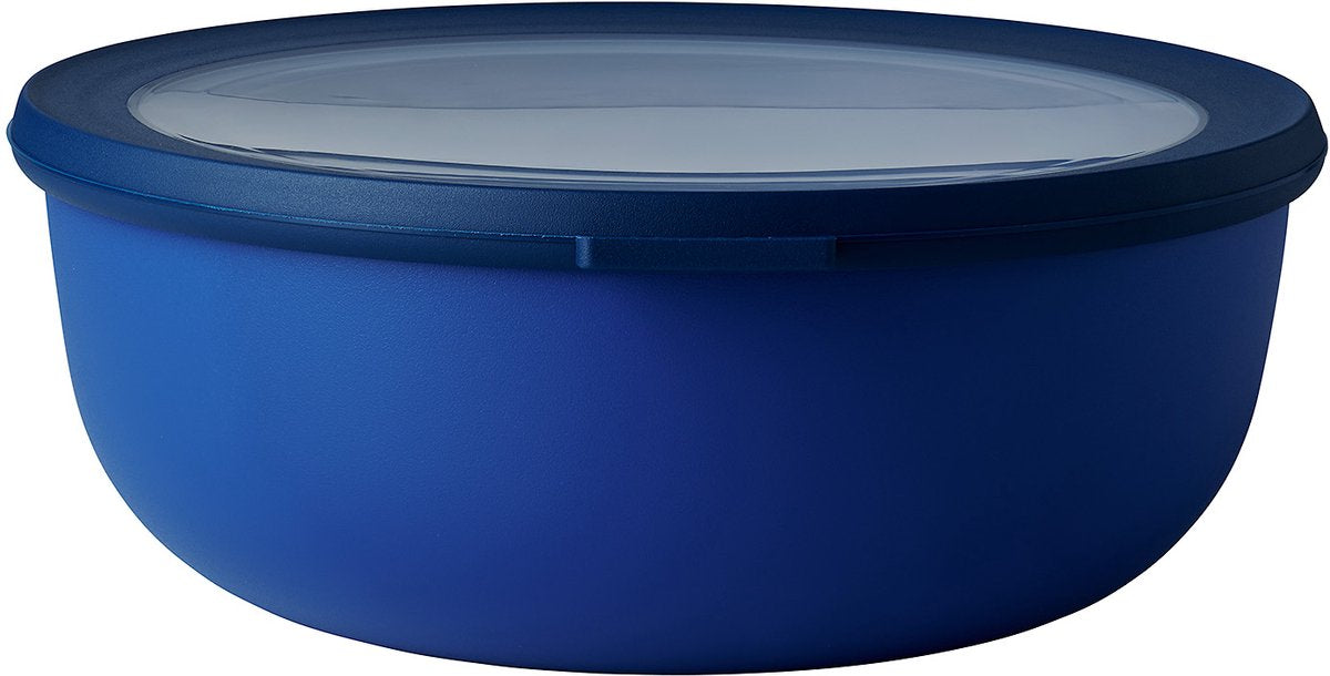 Mepal - recipiente para alimentos circular multitazón - 2250 ml - redondo - azul intenso
