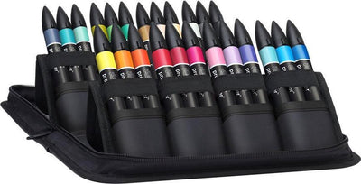 Winsor Newton 0290078 Pro Marker Set 24 Pieces – Arts Illustration – Alcohol Markers with Double Tip