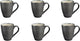 Medard de noblat - shadow nacre - tazza 30 cl - 6 pezzi - gres