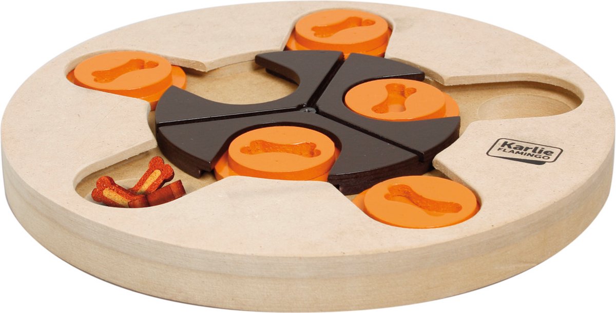 Flamingo wooden brain train athena - 25cm