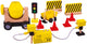 Tidlo wooden dollhouse construction workers construction material, 13dlg.