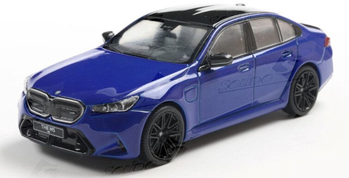Solido BMW M5 Berlina (G90) 2024 Blu Modello Auto 1 43