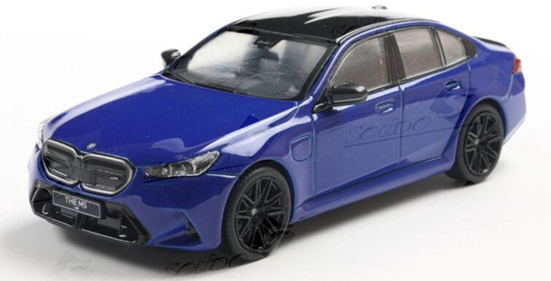 Solido BMW M5 Sedan (G90) 2024 Azul Modelo Coche 1 43
