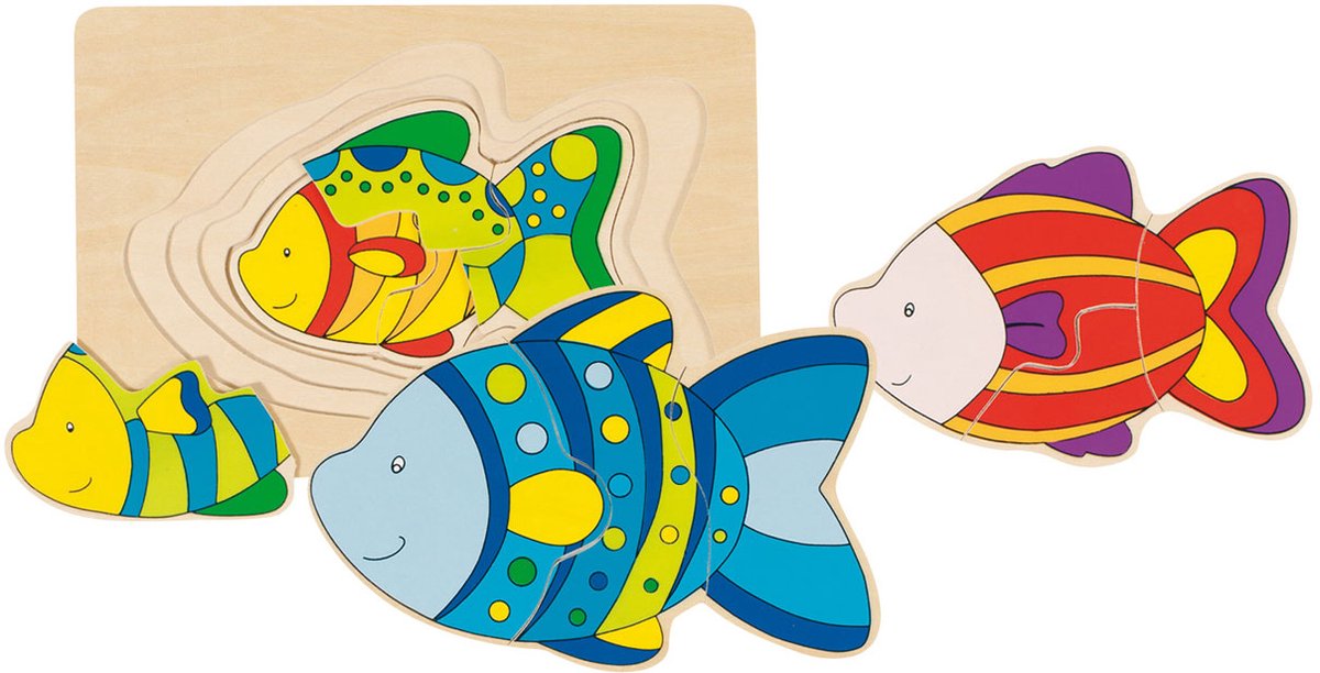 Pesce puzzle a 3 strati Goki Houten