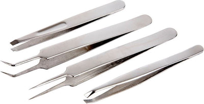 Creative Company Pincet Set, L: 9-12 cm, 4 pezzi 1 scatola