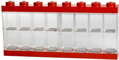 Habitación Copenhagen LEGO Minifigureno Caso de exhibición 16 Rojo