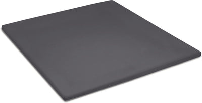 Damai organic - topper fitted sheet - up to 15 cm mattress height - organic satin - 80x200 cm - anthracite