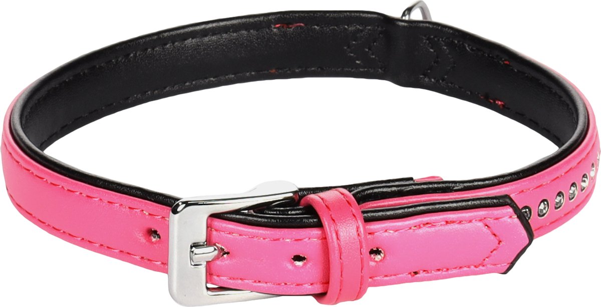 Flamingo monte carlo foderato - collare per cani - collare monte carlo rosa l 33-37cm 16mm - 1pz - 126398 - 1pz