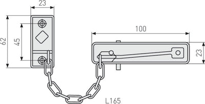 Abus - door chain sk69 n c - 32251-5