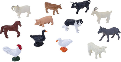 Mojo Farmland Mini Farm Animals Set da gioco, 12dlg. 380053