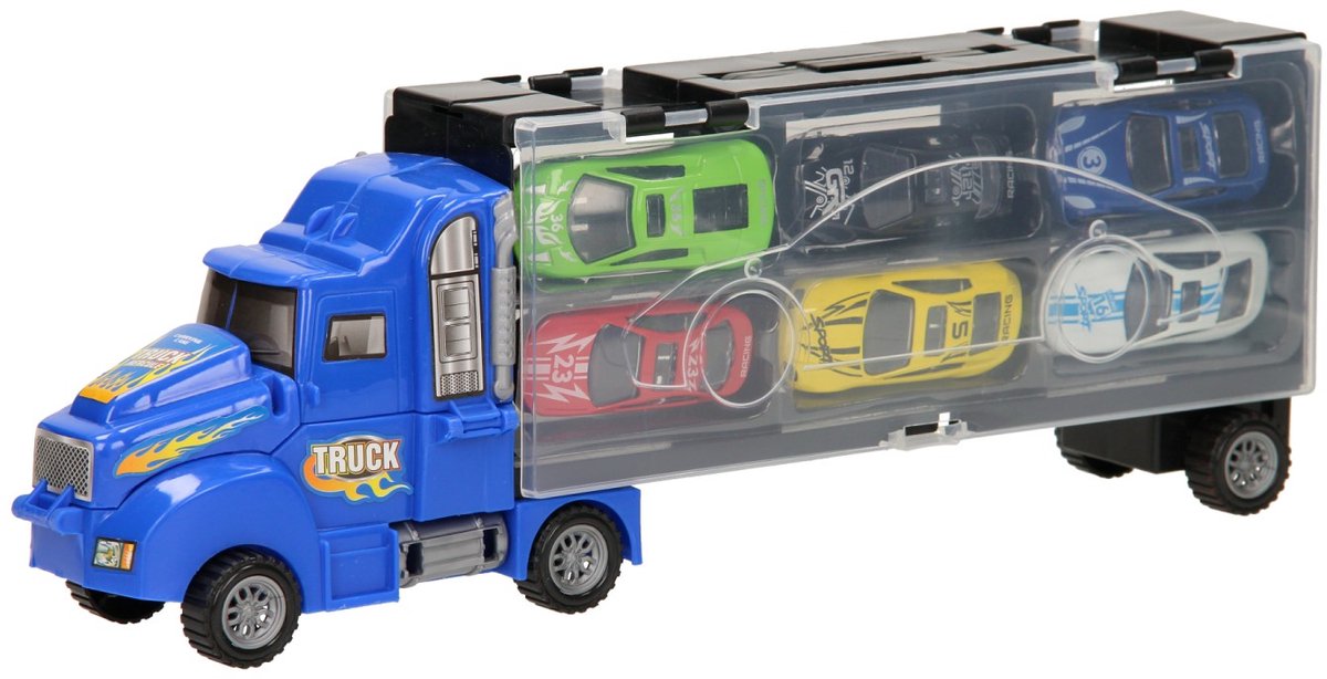 Almacenar autotransporter blauw