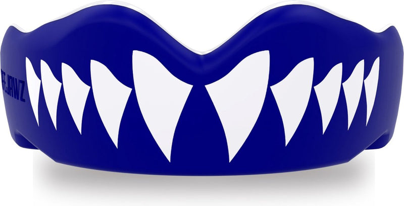 Safejawz gebitsbeschermer extro-series shark blauw wit senior