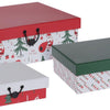 Juego de cajas de regalo Navidad, conjunto de 3