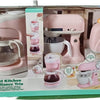 Gioca al mixer da cucina, alla caffettiera e al tostapane rosa, 7dlg.