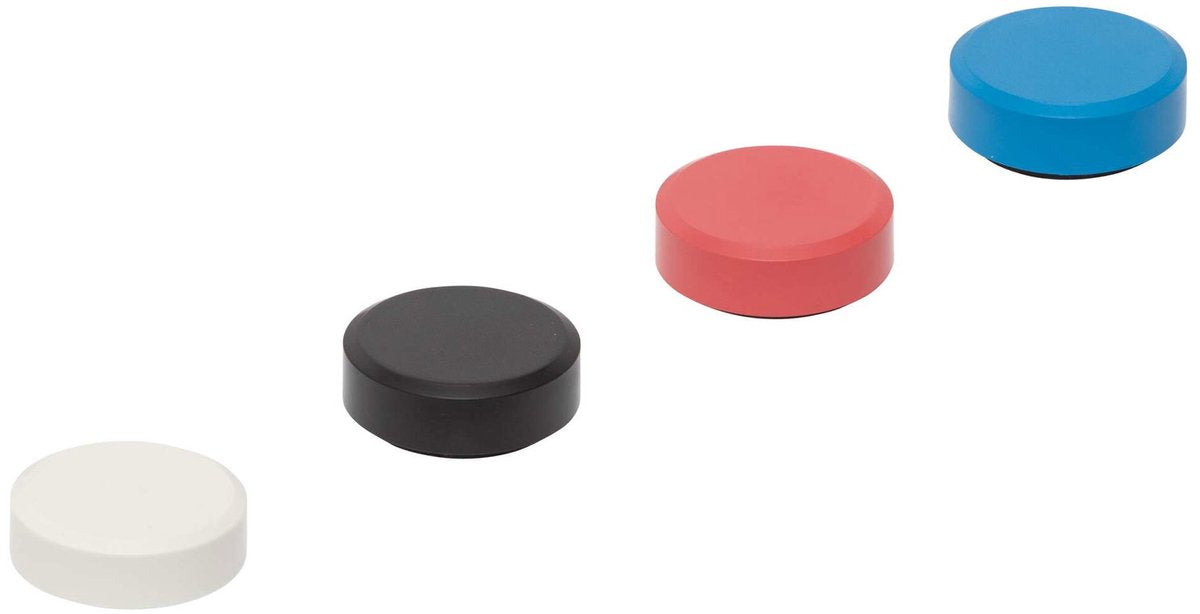 Maul magnet pro riciclaggio rotondo 20 pezzi 0,6 kg plastica ferrite bruchsicher lackiert ø 2,9 x 1,1 cm assortiti