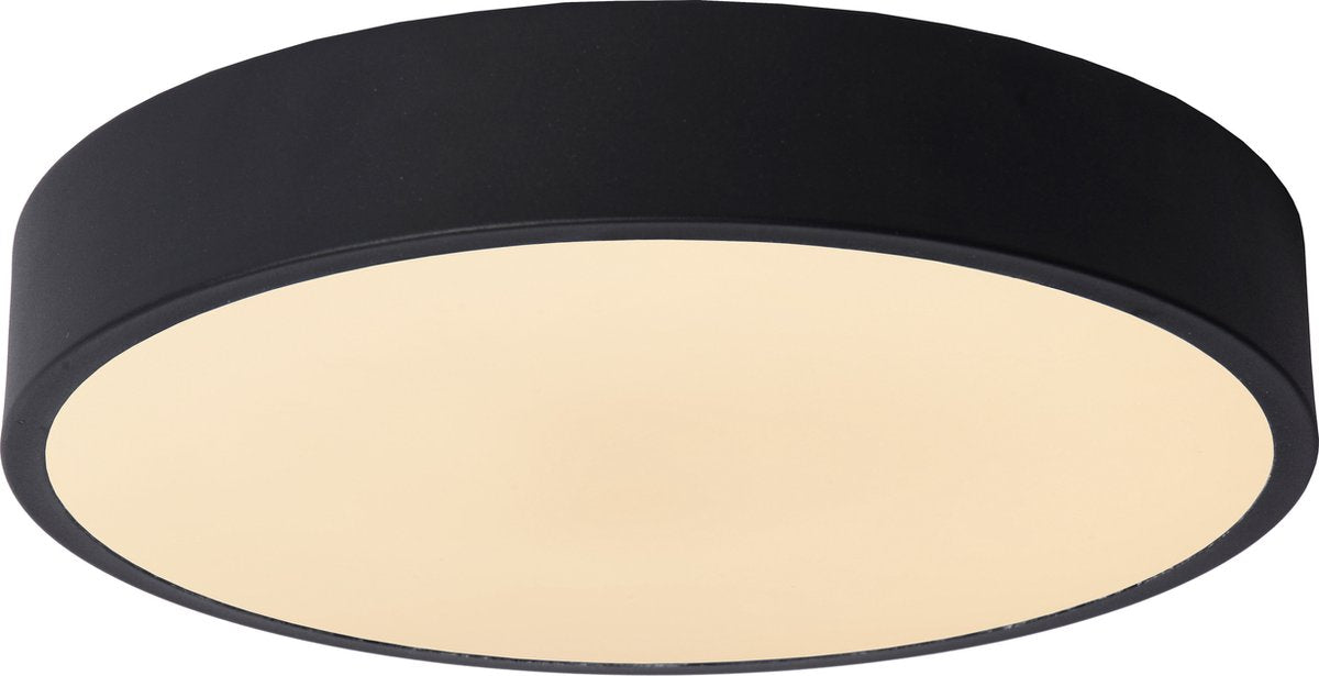 Lucide unar - lampada da soffitto (plafoniera) - ø 30 cm - led 3 stepdim - 1x18w 2700k - nero
