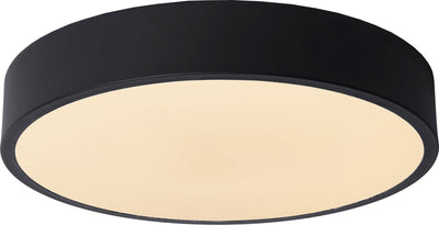 Lucide unar - lámpara de techo (lámpara de techo) - ø 30 cm - led 3 stepdim - 1x18w 2700k - negro