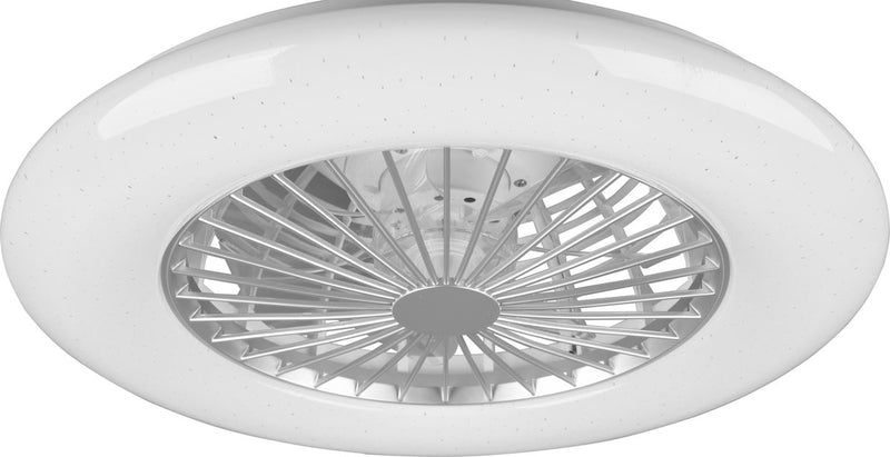 Rl live your light reality stralsund - ventilator - titanium - incl. 1x smd 30 w - afstandsbediening - geintegreerde dimmer - traploos instelbare lichtkleur - niet geschikt voor externe dimmer - geheugenfunctie - 3 snelheidsinstellingen - zomer- en winter