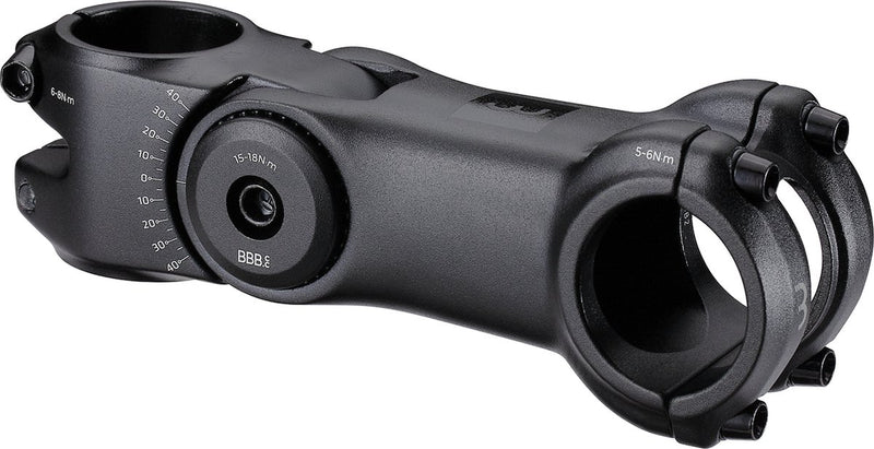 Potencia de ciclismo Bbb ajustable - potencia ajustable bicicleta de carreras, e-bike mtb - manillar de 31,8 mm - ángulo -40° +40° - highsix - negro - 110 mm - bhs-29