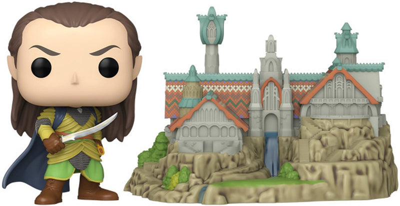 Funko pop town: Elrond con Rivendell Pop #1747