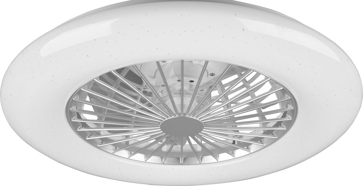Rl live your light reality stralsund - ventilator - titanium - incl. 1x smd 30 w - afstandsbediening - geintegreerde dimmer - traploos instelbare lichtkleur - niet geschikt voor externe dimmer - geheugenfunctie - 3 snelheidsinstellingen - zomer- en winter