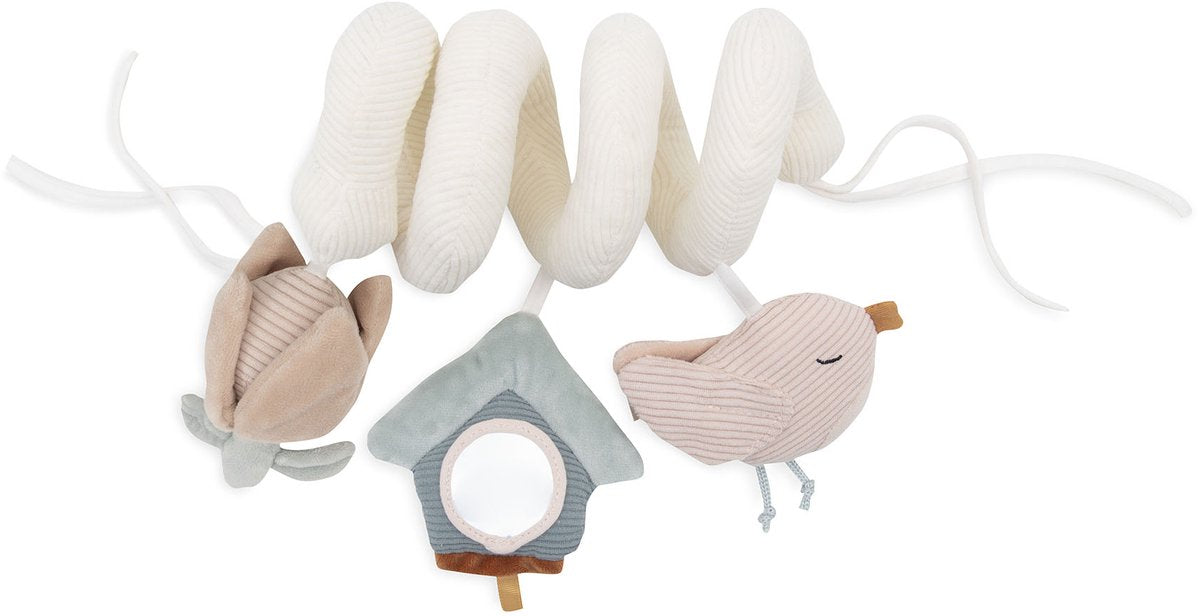 Jollein baby activiteitenspiraal - lovely birds - polyester - voor box of maxi cosi