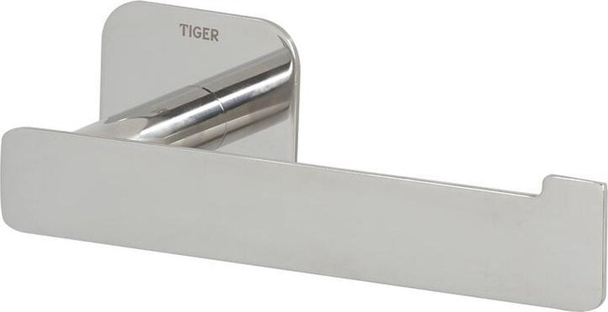 Tiger colar - portarrollos sin solapa - sin taladrar - portarrollos autoadhesivo - acero inoxidable pulido