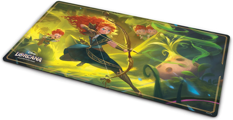 Disney lorcana: terre selvagge sconosciute – tappetino da gioco merida (arciere dotato) | serie 12