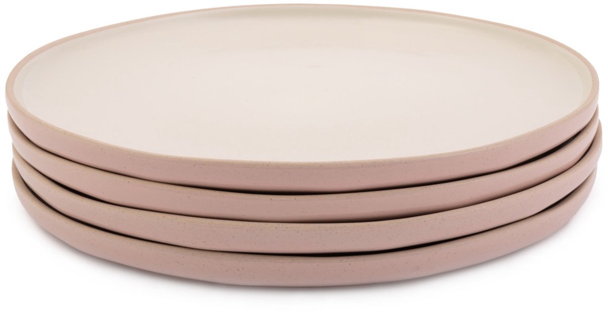 Piatti piani Jamie Oliver Perfect Plates, set da 4 pezzi, ceramica, rosa, 27 cm - | grande amore