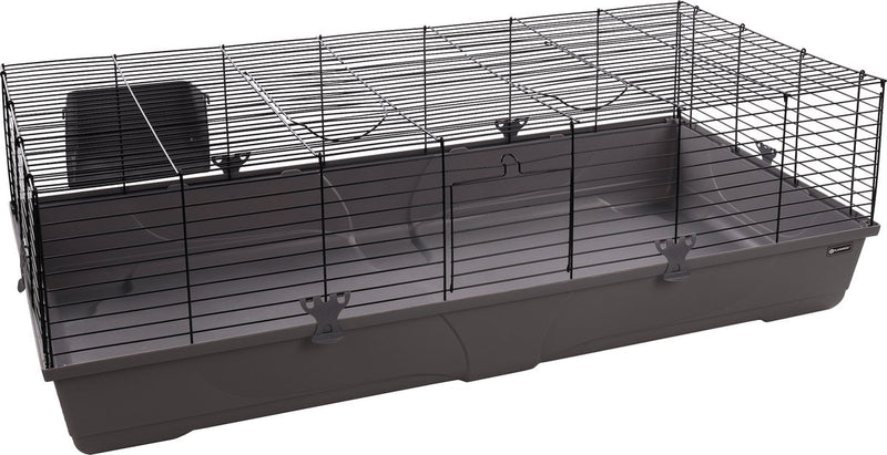 Gabbia mobi Petsfirst - porcellino d'India - conigli nani - grigio nero - 137,5 cm l - 68,5 cm l - 43 cm h