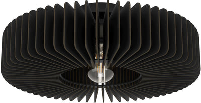 Eglo palombaia plafondlamp - e27 - ø 50 cm - zwart - hout|staal