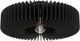 Lampada da soffitto Eglo palombaia - e27 - ø 50 cm - nero - legno|acciaio