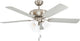 Lampada da soffitto Eglo las palmas con ventilatore - 132 cm - ac durata più lunga - grigia