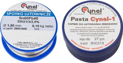 Set saldatura Topex cynel, stagno 1.5mm +100gr pasta saldante sn60%
