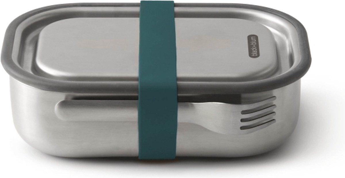 Black blum black+blum stainless steel lunch box - 1 ltr - blue