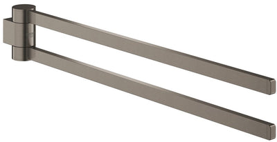 Grohe selection handdoekhouder dubbel - draaibaar - hard graphite geborsteld - 41063al0