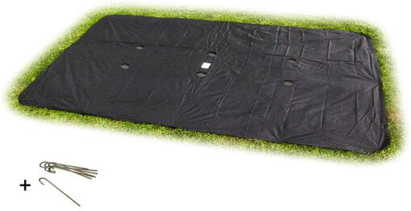 Exit Toys exit cubierta de trampolín a nivel del suelo 244x366cm - cubierta protectora de trampolín - resistente a la intemperie - rectangular - lona