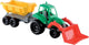 Trattore Ecoiffier con trailer