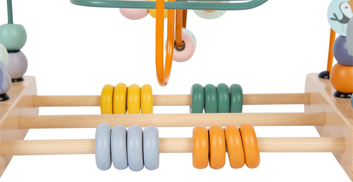 Small foot wooden motor skirs with beads