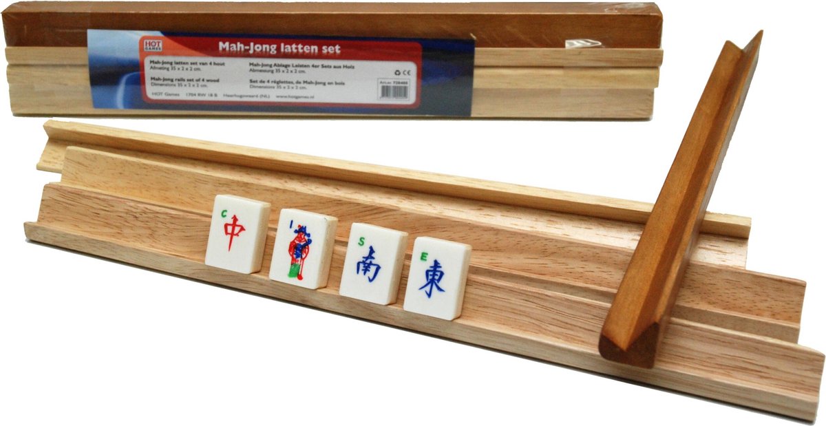 Set di stecche per mah-jong Hot Games piccoli 4 pezzi. 40x2 cm