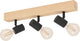 Eglo townshend 3 faretti - 3 luci - E27 - marrone - nero - legno FSC