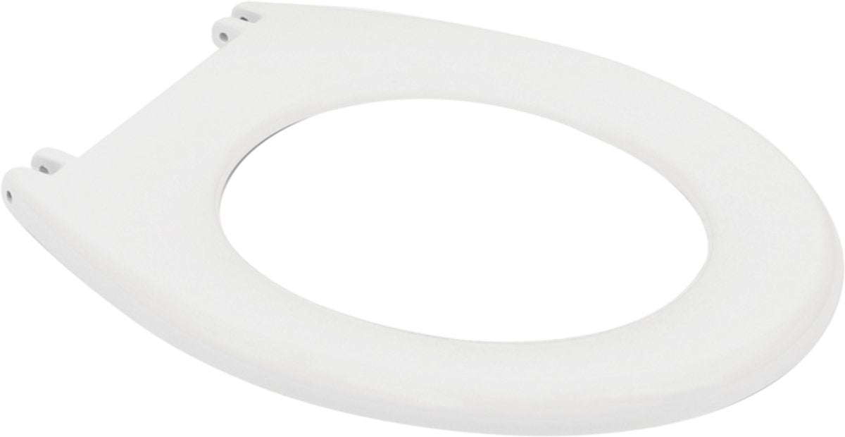 Asiento de inodoro Plieger Kadett - asiento de inodoro de forma universal - duroplast - blanco - sin tapa - montaje de plástico
