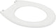 Asiento de inodoro Plieger Kadett - asiento de inodoro de forma universal - duroplast - blanco - sin tapa - montaje de plástico