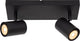 Lucide amigo - faretto da soffitto (lampada da soffitto) - 2xgu10 - nero