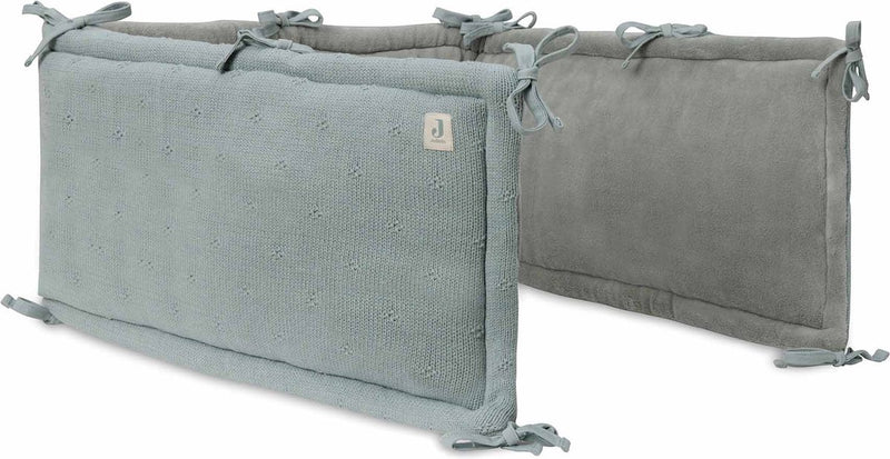 Protector de parque Jollein 180x30cm tejido acogedor verde mar