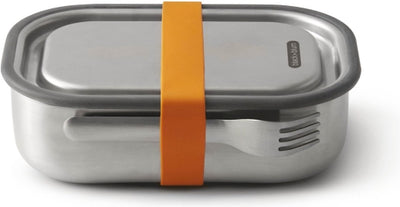 Portapranzo nero Blum nero+blum in acciaio inox - 1 litro - arancione