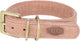 Collare per cani Trixie - pelle nabuk rosa l-xl 52-63x4 cm - comodo e bifoderato